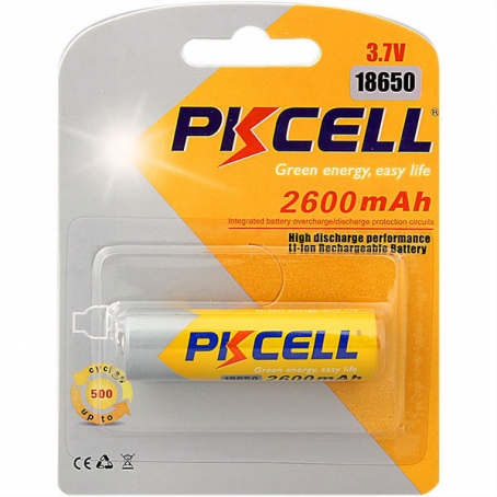 PILA RECARGABLE A IONES DE LITIO 2600mAh / 3.7V